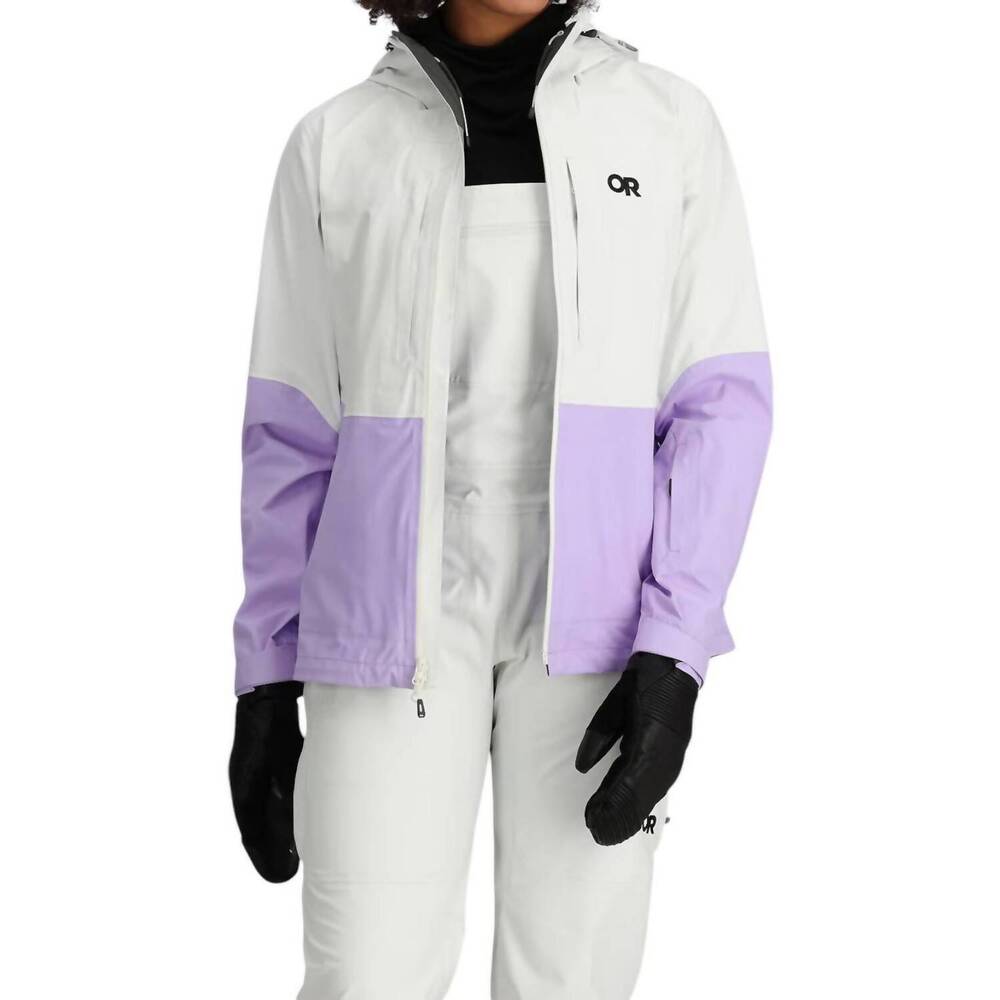 NEW OUTDOOR RESEARCH carbide jacket in snow/lavender - Picture 2 of 5